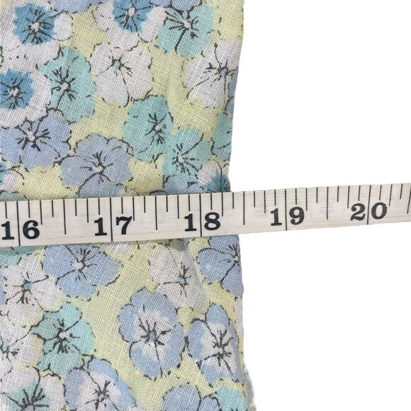 Liz Claiborne Floral 100% Linen Button Up Shirt Womens Sz L Feminine Bloomcore - Picture 11 of 13